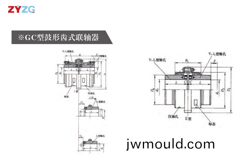 GC 型(xing)鼓形(xing)齒式聯軸器 GC 型鼓形齒式聯軸器